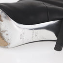 GIVENCHY Short Boots Leather Black Auth 174625A-9
