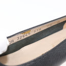 Salvatore Ferragamo Vara Ribbon Pumps Leather 7 1/2 Black Auth 174626A-19