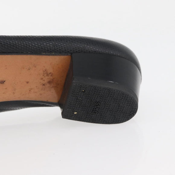 Salvatore Ferragamo Vara Ribbon Pumps Leather 7 1/2 Black Auth 174626A