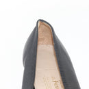 Salvatore Ferragamo Vara Ribbon Pumps Leather 7 1/2 Black Auth 174626A-37