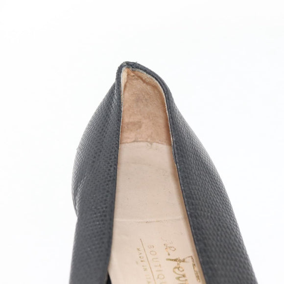 Salvatore Ferragamo Vara Ribbon Pumps Leather 7 1/2 Black Auth 174626A