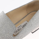 Jimmy Choo Pumps Leather 34 1/2 Silver Auth 174629A-30