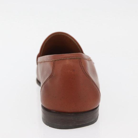 Salvatore Ferragamo Gancini Loafers Leather 8 Brown Auth 174630A