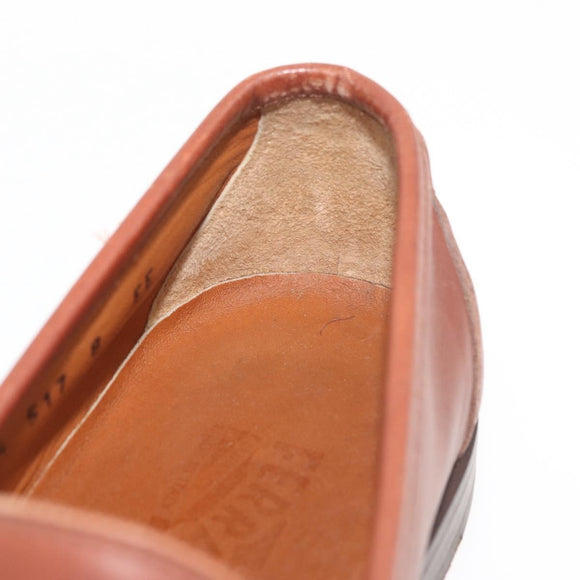 Salvatore Ferragamo Gancini Loafers Leather 8 Brown Auth 174630A