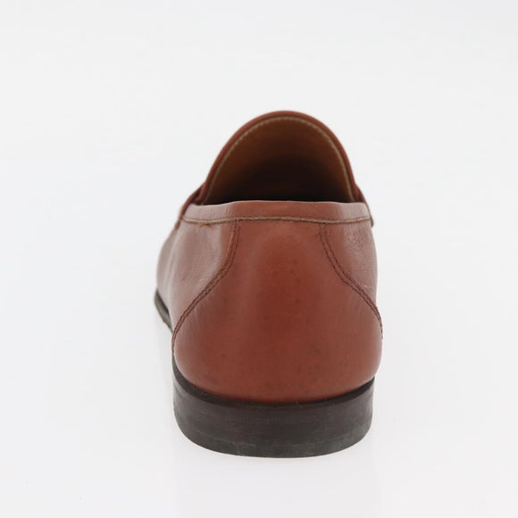 Salvatore Ferragamo Gancini Loafers Leather 8 Brown Auth 174630A