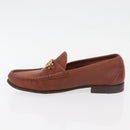 Salvatore Ferragamo Gancini Loafers Leather 8 Brown Auth 174630A-5