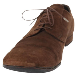 PRADA Dress Shoes Suede 9 Brown Auth 174631A - 0