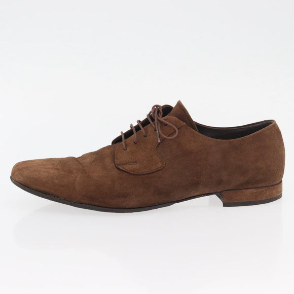 PRADA Dress Shoes Suede 9 Brown Auth 174631A