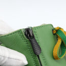 BOTTEGA VENETA INTRECCIATO Mid Cut Sneakers Leather Green Auth 174635A-14