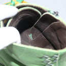 BOTTEGA VENETA INTRECCIATO Mid Cut Sneakers Leather Green Auth 174635A-17