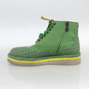 BOTTEGA VENETA INTRECCIATO Mid Cut Sneakers Leather Green Auth 174635A-19