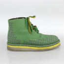 BOTTEGA VENETA INTRECCIATO Mid Cut Sneakers Leather Green Auth 174635A-20