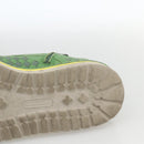 BOTTEGA VENETA INTRECCIATO Mid Cut Sneakers Leather Green Auth 174635A-24