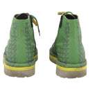 BOTTEGA VENETA INTRECCIATO Mid Cut Sneakers Leather Green Auth 174635A-3