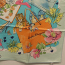 Salvatore Ferragamo Scarf Silk Light Blue Auth 174638A-10