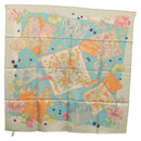 Salvatore Ferragamo Scarf Silk Light Blue Auth 174638A-14