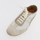 HERMES Sneakers Leather White Auth 174640A-22