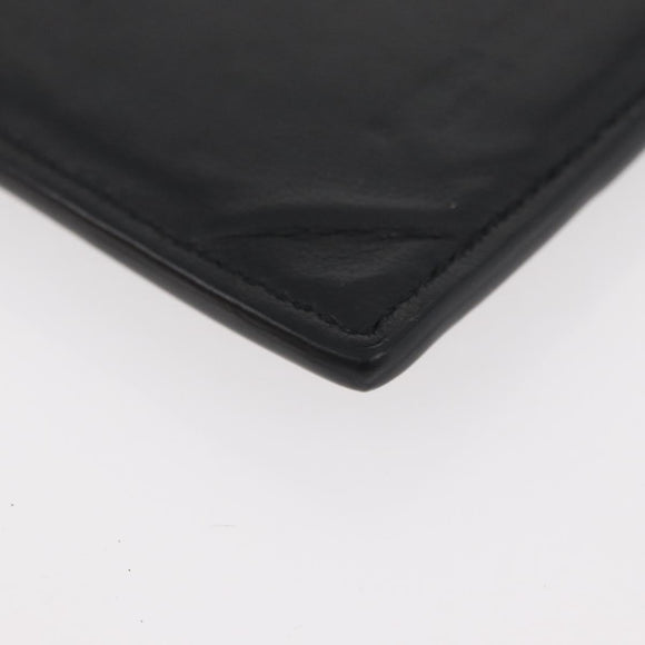 BOTTEGA VENETA Coin Purse Leather Black Auth 174643