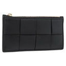BOTTEGA VENETA Coin Purse Leather Black Auth 174643-1
