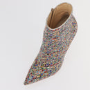 Christian Louboutin Heel Boots Leather 35 1/2 Multicolor Auth 174645A-22
