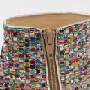 Christian Louboutin Heel Boots Leather 35 1/2 Multicolor Auth 174645A-29