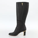 Salvatore Ferragamo Knee High Boots Leather 5 1/2 Black Auth 174646A-19