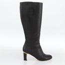 Salvatore Ferragamo Knee High Boots Leather 5 1/2 Black Auth 174646A-20