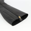 Salvatore Ferragamo Knee High Boots Leather 5 1/2 Black Auth 174646A-21
