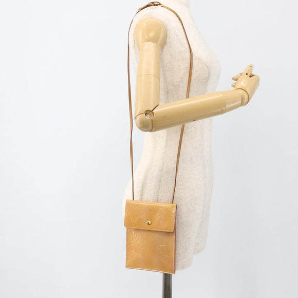 LOUIS VUITTON Monogram Vernis Kenmare Shoulder Bag Marshmallow Pink Auth 174647