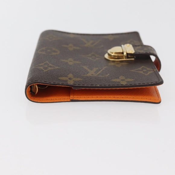 LOUIS VUITTON Monogram Agenda Koala PM Day Planner Cover R21015 LV Auth 174652