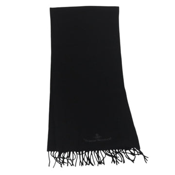 Vivienne Westwood Scarf Wool Black Auth 174655