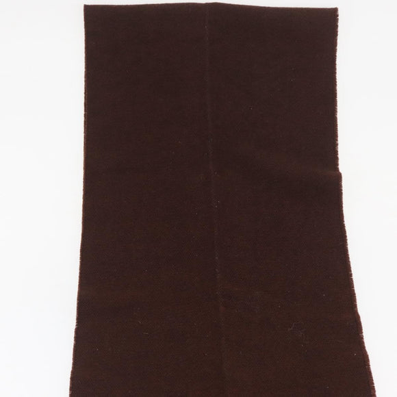FENDI Scarf Wool Brown Auth 174661