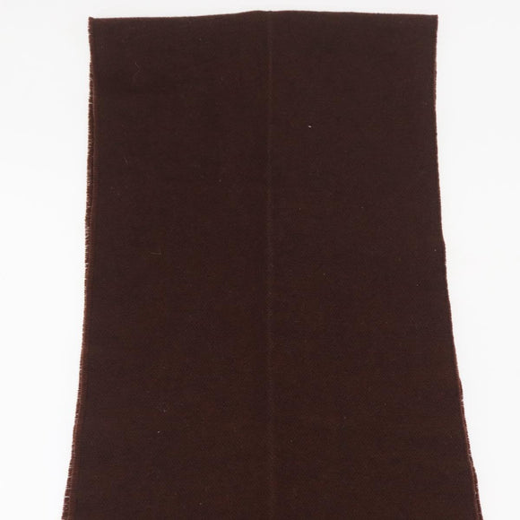 FENDI Scarf Wool Brown Auth 174661
