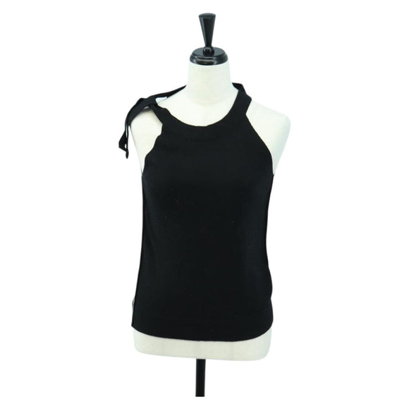 Miu Miu Tank Top Wool Black Auth 174667A