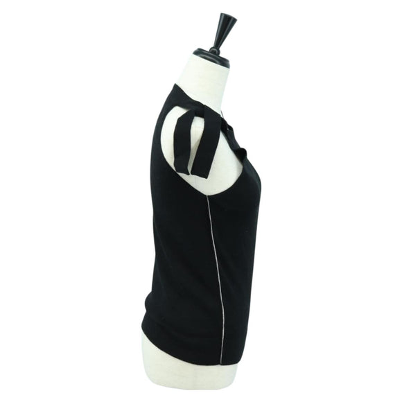 Miu Miu Tank Top Wool Black Auth 174667A