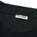 Miu Miu Tank Top Wool Black Auth 174667A-6