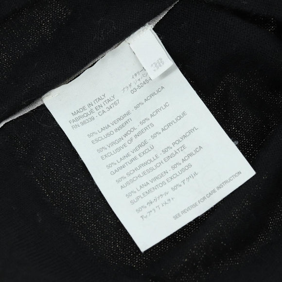 Miu Miu Tank Top Wool Black Auth 174667A