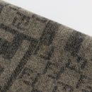 FENDI Scarf Wool Gray Auth 174668-4
