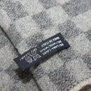 FENDI Scarf Wool Gray Auth 174668-7