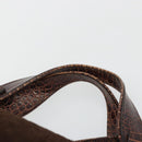 CELINE Macadam Canvas Hand Bag Brown Gold Auth 174672-8