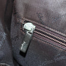Salvatore Ferragamo Gancini Hand Bag Leather Brown Gold Auth 174673A-19
