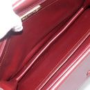 CARTIER Must Line Shoulder Bag Leather Bordeaux Gold Auth 174674A-11