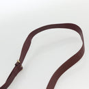 CARTIER Must Line Shoulder Bag Leather Bordeaux Gold Auth 174674A-8