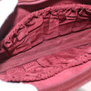 CARTIER Must Line Clutch Bag Leather Bordeaux Gold Auth 174676A-11