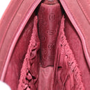 CARTIER Must Line Clutch Bag Leather Bordeaux Gold Auth 174676A-18