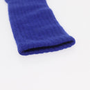 CHANEL Gloves Cashmere Blue CC Auth 174684-9
