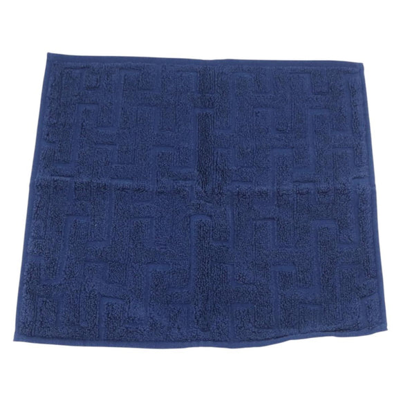 HERMES Towel Cotton 2 Set Blue Orange Auth 174685A