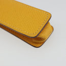HERMES Serie Small Item Case Accessory Case Leather Yellow Auth 174688A-16