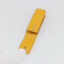 HERMES Serie Small Item Case Accessory Case Leather Yellow Auth 174688A-8