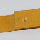 HERMES Serie Small Item Case Accessory Case Leather Yellow Auth 174688A-9
